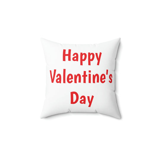 Customized Valentine's Spun Polyester Square Pillow